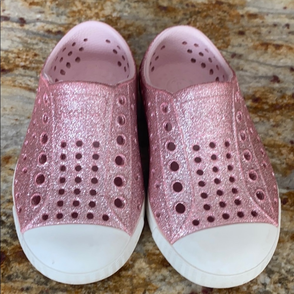 Native Pink Sparkle Shoes